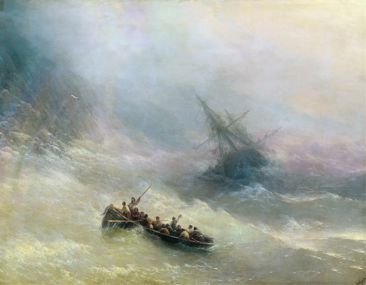 И. К. Айвазовский — Радуга, 1873